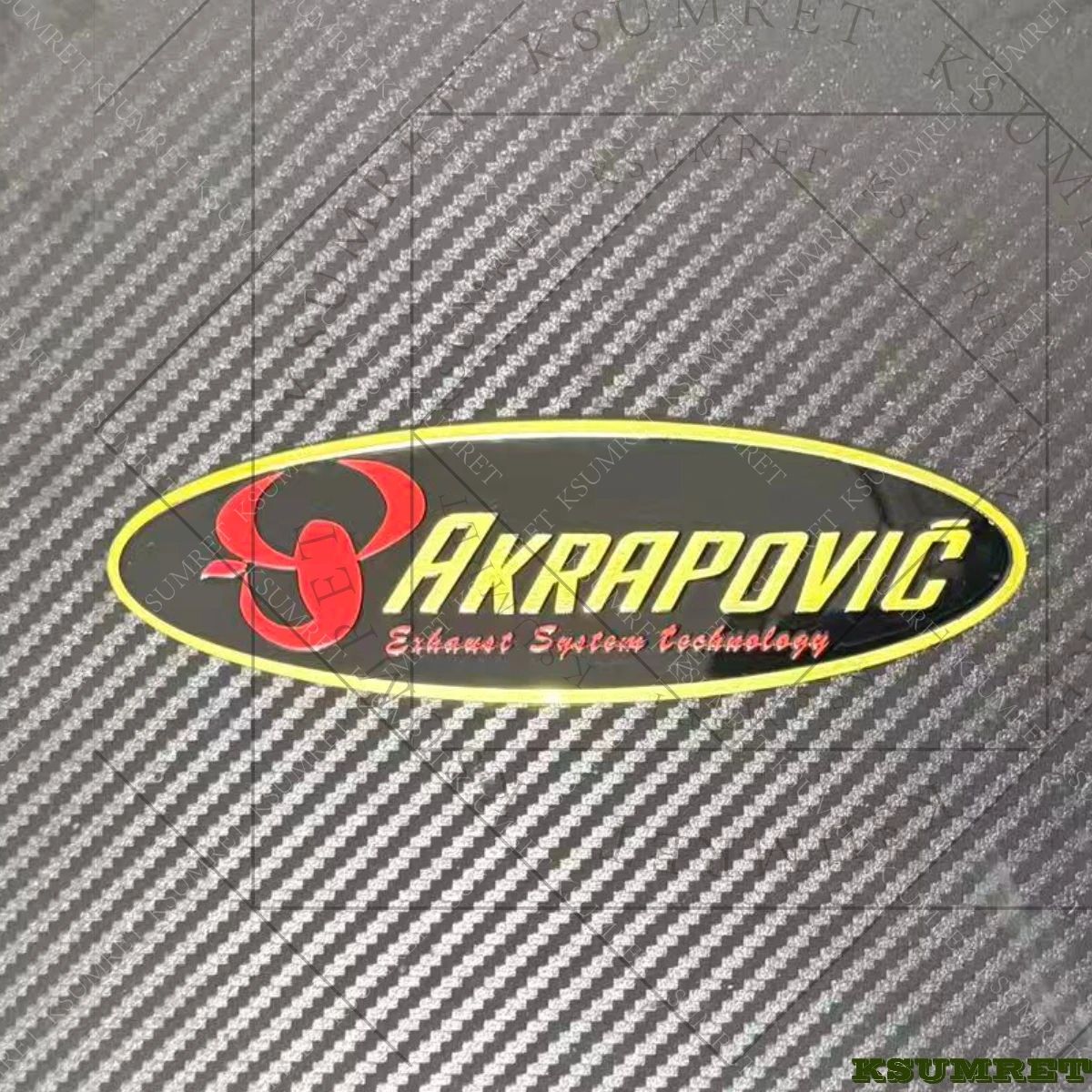 Für Akrapovic Auspuff-Aufkleber Motorrad-Logo Emblem Metall-Sticker Aufkleber