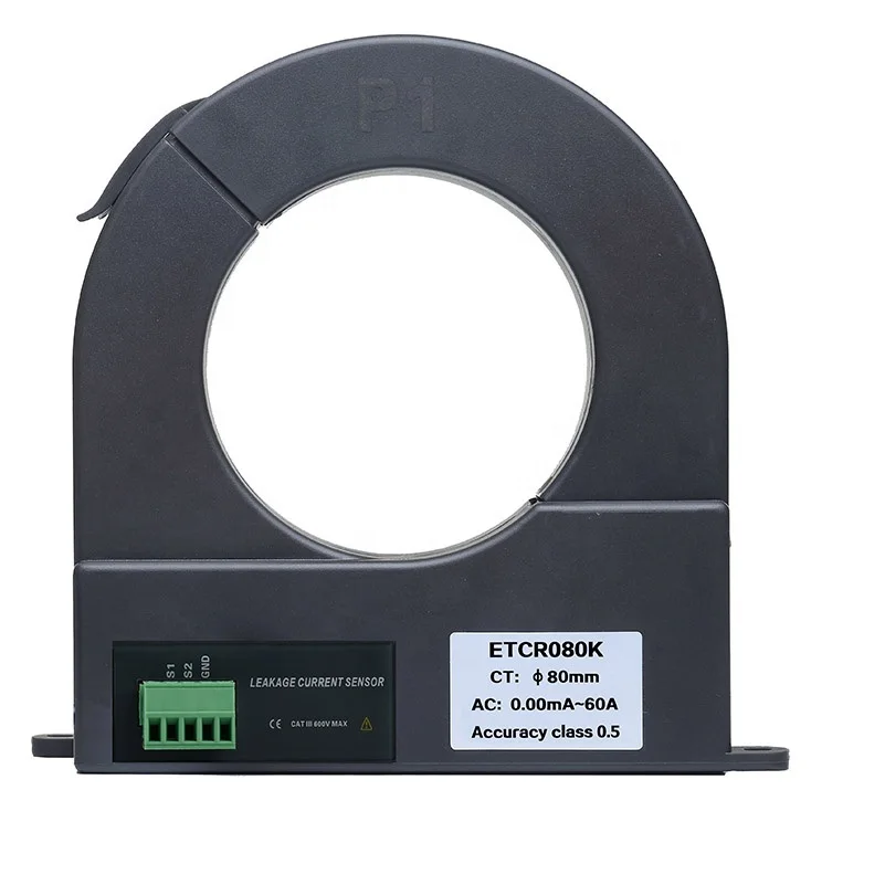 ETCR080K Split Type CT High Accuracy AC Current Sensor Outdoor Measurement Leakage Current Transformer of 0.00mA - 60A AC Range