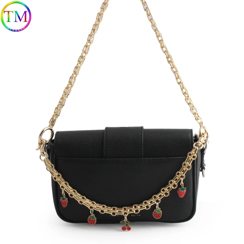 31CM With 50CM Metal Chain Strap Bag Renovation Hanging Decor Chain For Bag Shoulder Belt Handbag Pendant Hardware Accessories