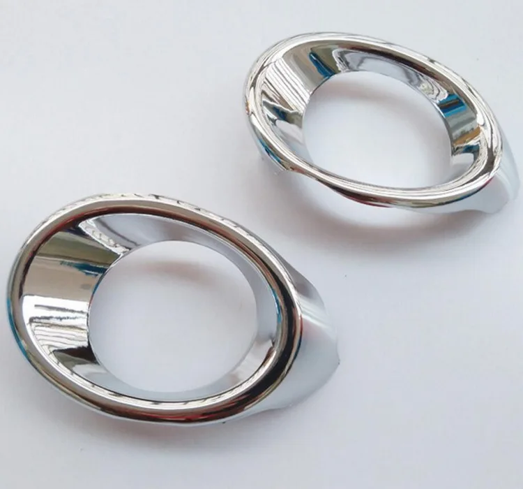 

1 пара аксессуаров, передние противотуманные фары ABS, хромированная крышка для маски лампы, молдинговая рамка, кольцевая отделка для Nissan Qashqai 2007 2008 2009