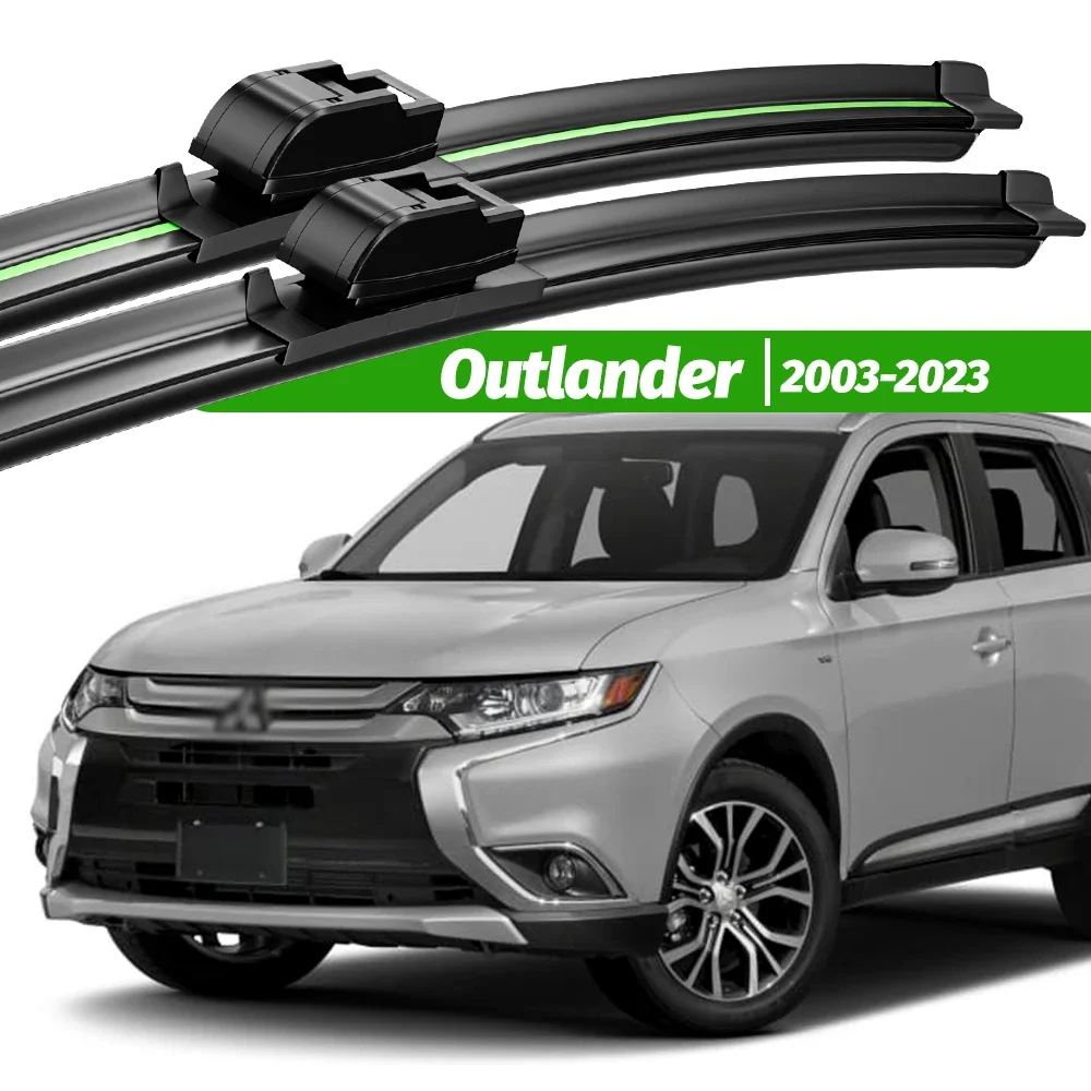 

For Mitsubishi Outlander 1 2 3 2003-2023 2pcs Front Windshield Wiper Blades 2004 2006 2012 2018 Windscreen Window Accessories