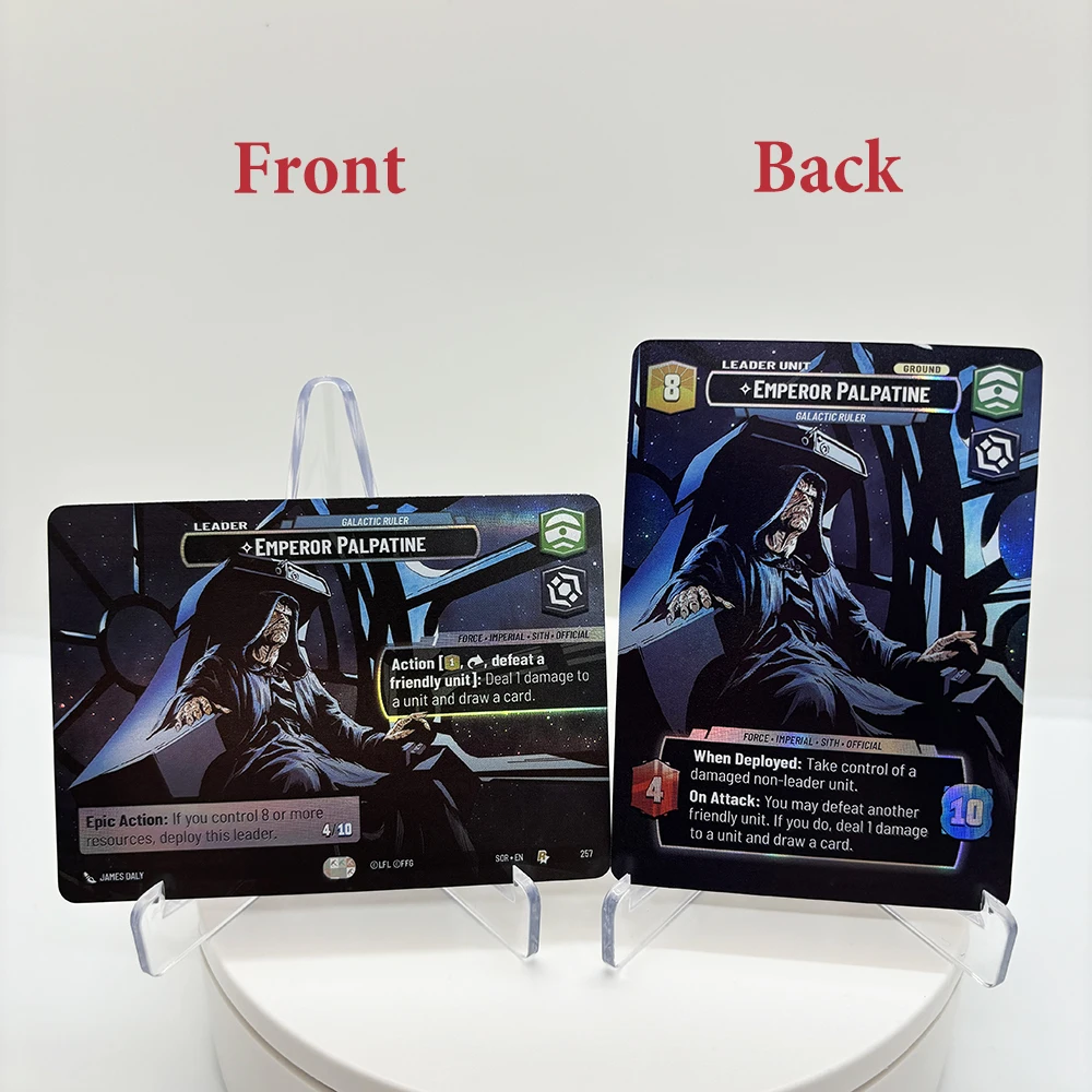 Star Wars Custom Print Cards Double-Sided Foil Emperor Palpatine Qira Jyn Erso Grand Admiral Boba Fett Sabine Wren Cassian Andor