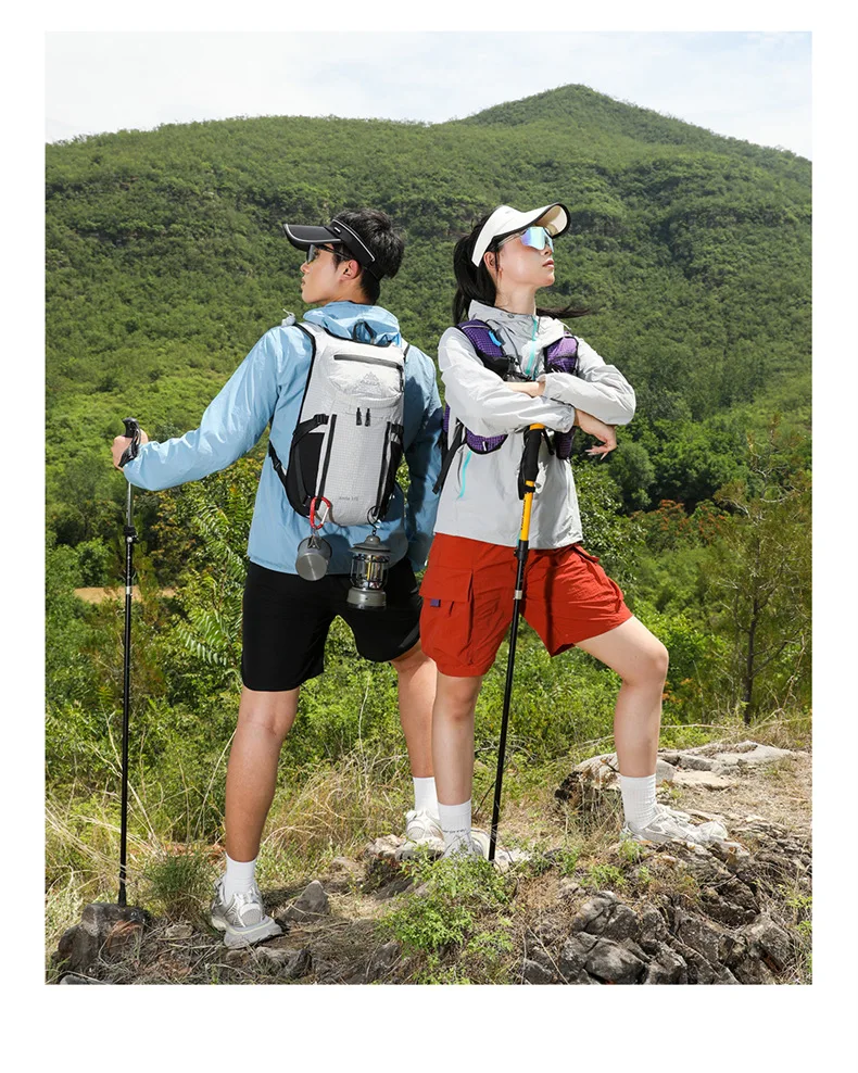 15L Ultraleichter Wanderrucksack Wasserdichter Outdoor-Sport-Reiserucksack für Männer Frauen Camping Klettern Radfahren Tasche – Detail 25