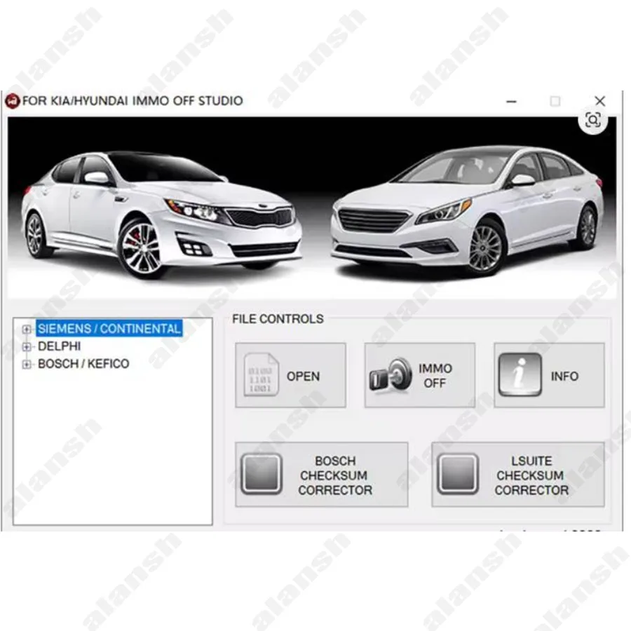 For KIA Hyundai IMMO OFF Studio with Keygen Support Bosch, Delphi, Kefico + Nitro
