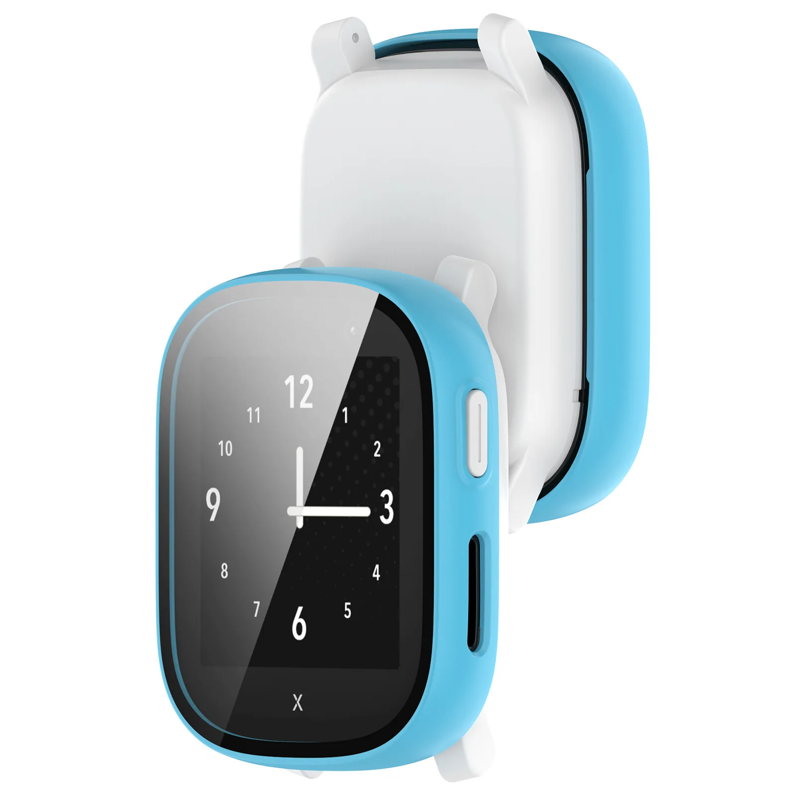 Carcasa de borde duro, Protector de cristal de pantalla completa, marco de película para Xplora X6 Play, accesorios de cubierta protectora para reloj inteligente para niños