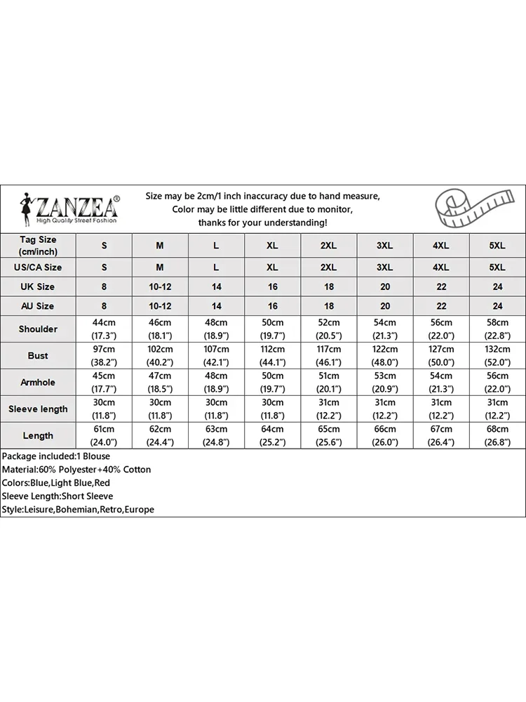 2025 ZANZEA Letnia bluzka z krótkim rękawem i dekoltem w kratę Damskie luźne koszule w kratę Casualowa koszula wakacyjna Damskie bluzki do pracy Oversize