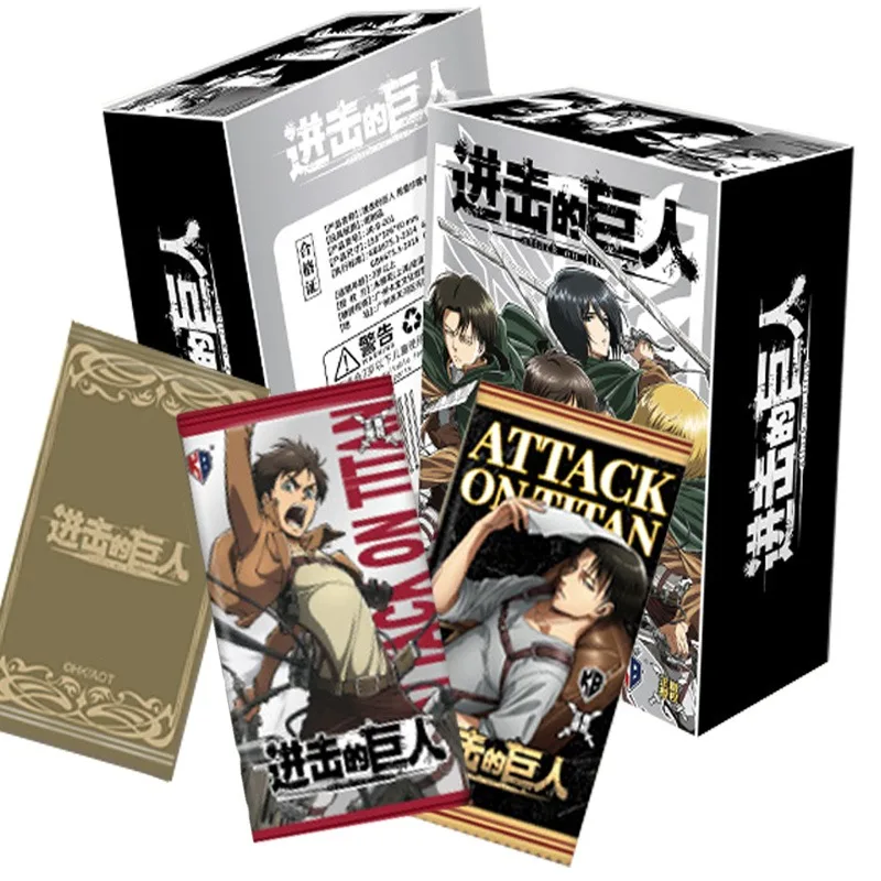 

Genuine Attack On Titan Collection Cards Booster Box Playing Game PR Rare Hot Selling Card Child Kids Toy Hobby Birthday Gifts