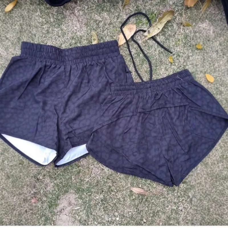 Pantaloncini da donna con stampa leopardata Pantaloncini vintage hip-hop moda di strada per abbigliamento da donna Pantaloni corti larghi e larghi da donna