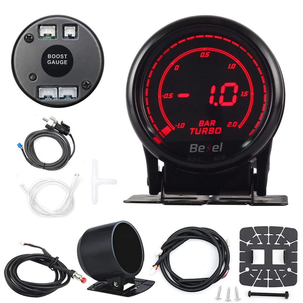 HA Zubehör 2 Zoll 52mm Digitales Auto-Messgerät 10-Farben Öldruck Turbo Boost EGT Abgastemperatur Drehzahlmesser Wasser- und Öltemperatur – Detail 18