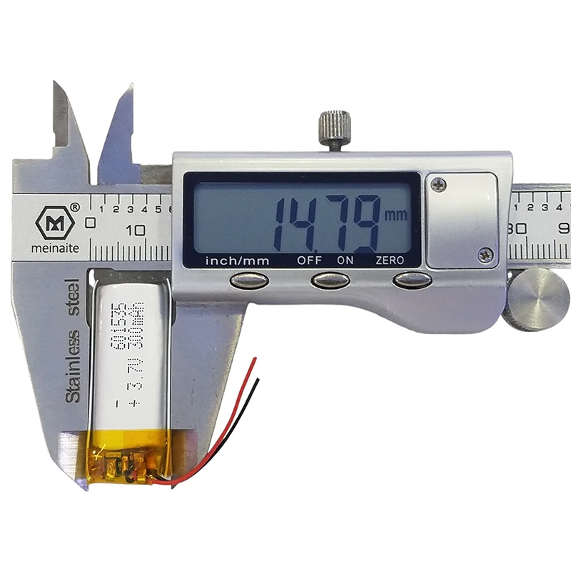 601535 300mAh 3.7V 리튬이온 배터리 고에 - Diy Wearable Electronics 리뷰 및 가격