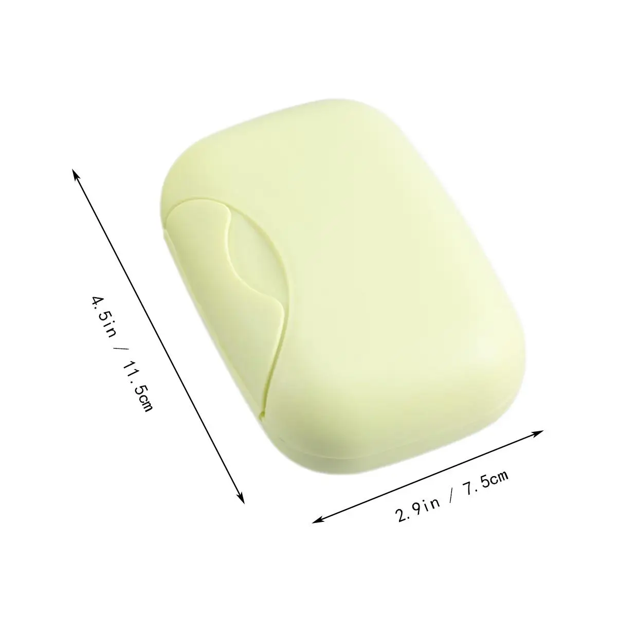 

Portable Soap Dish Box Holder Container Case for Travel Hiking Camping Leakproof Compact Lightweight Green Color PP Material