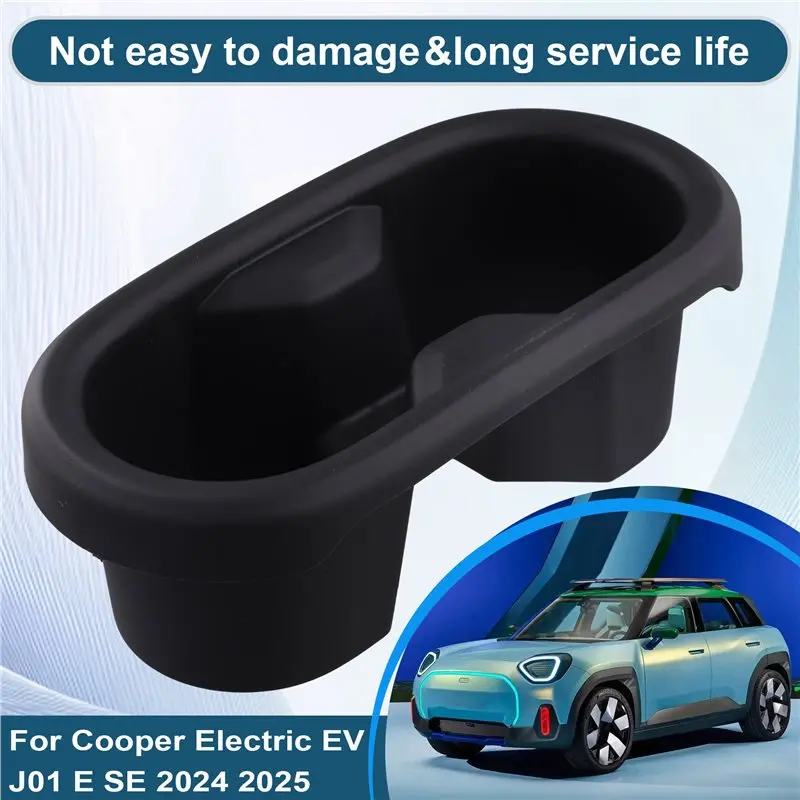 BB Car Central Cup Drink Holder Center Console Storage Box For Mini Cooper E SE J01 EV J05 Aceman 2024 2025 Organizers