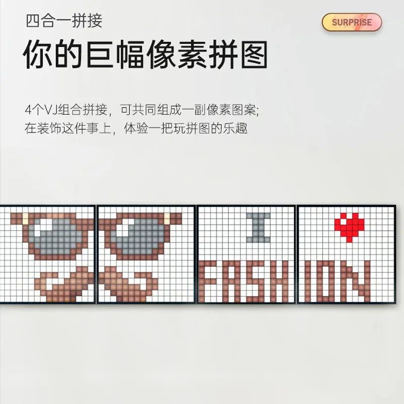 Pixoo VJ pixel screen Bluetooth LED advertising large screen display table tower wall store sign