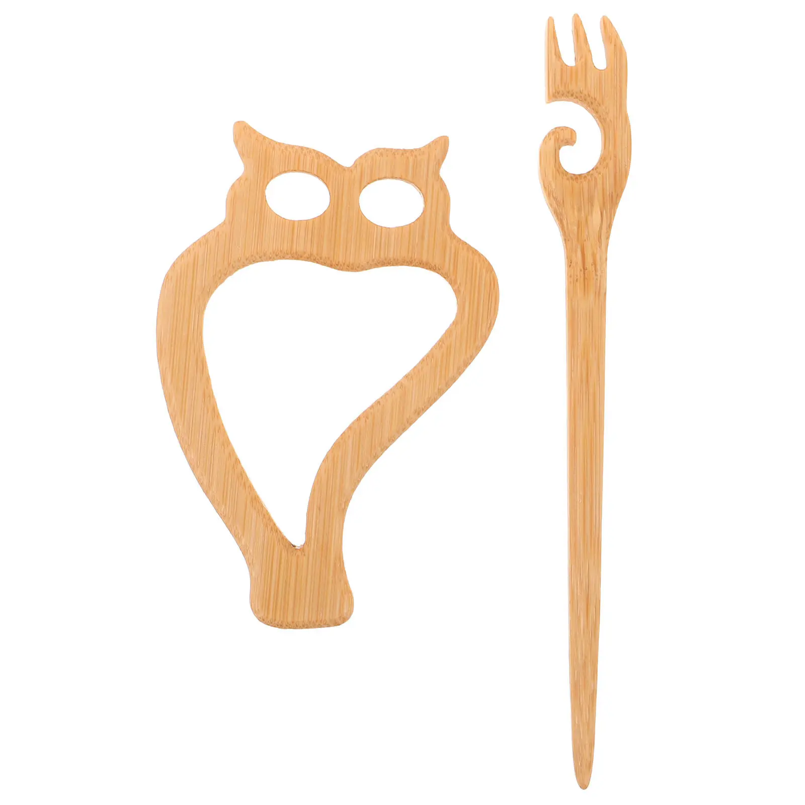 Wooden Animal Brooch Pin Owl Handmade Decorative Shawl Pin Sweater Clip Cardigan Collar Brooch Scarf Buckle Clip Vintage Style
