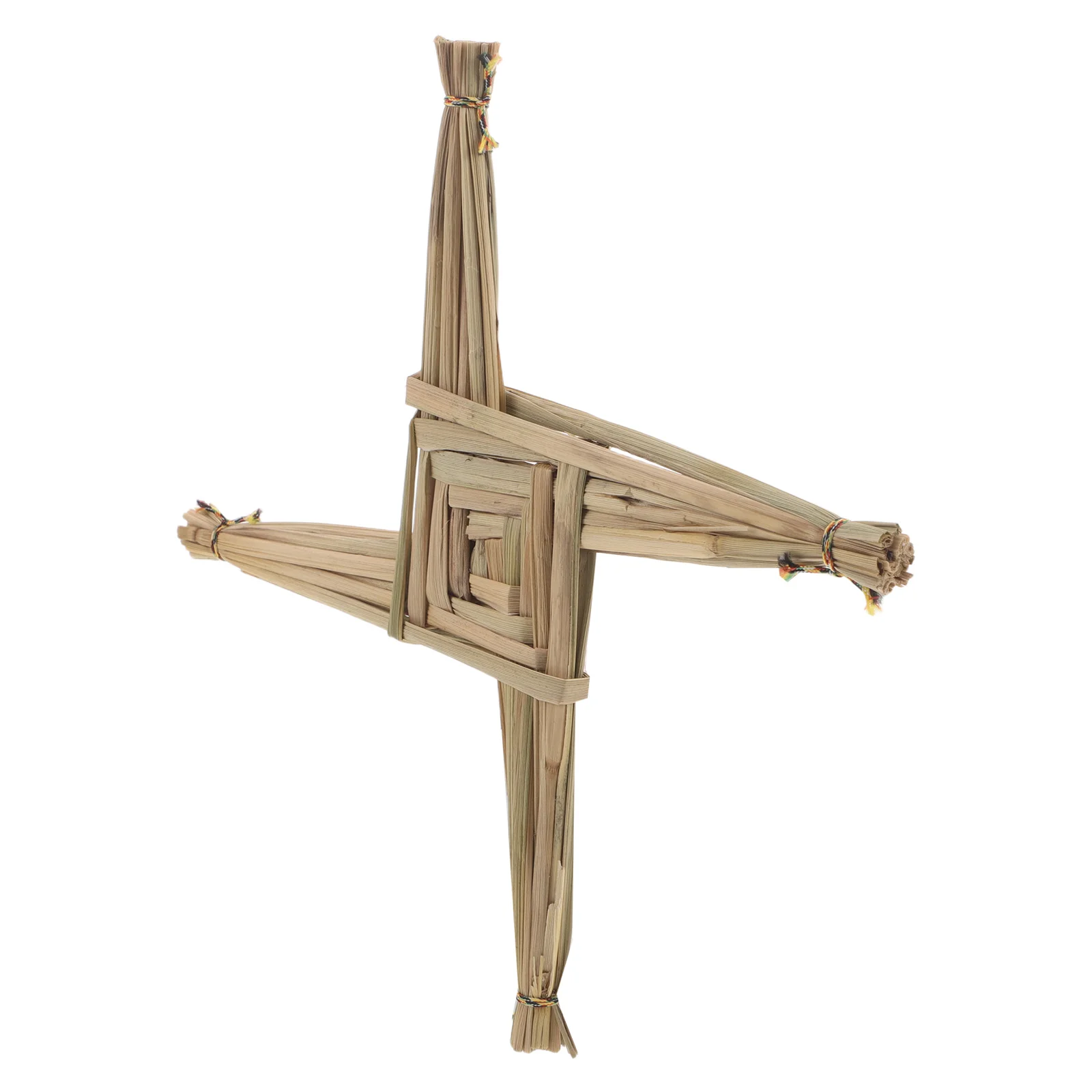 

Irish Straw Cross Handwoven St. Brigid’S Cross For Wall Tabletop Decor Rustic Farmhouse Blessing Symbol - Traditional