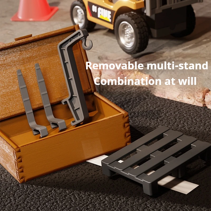 Rc Car Alloy Remote Controlled Toy Mini  Forklift 1:64 Multi-function remote control play Dual control of 2.4G and APP kid's toy