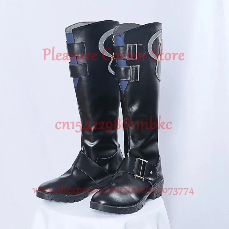 En STOCK juego Honkai Star Rail Jiaoqiu zapatos de Cosplay Jiao Qiu accesorio de disfraz de Cosplay Prop Jiaoqiu Cosplay zapatos de cuero Pu