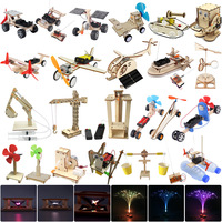 Kids DIY Science Toys Educational Scientific Experiment Kit Hydraulic Lift Table Model Physics School STEM Projects