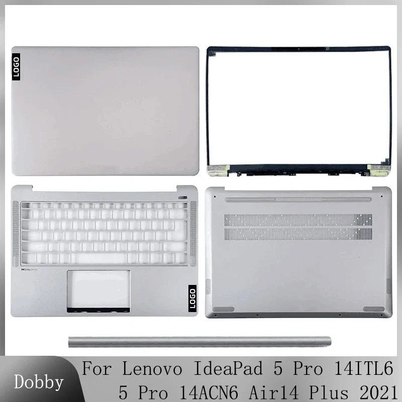 

New For Lenovo IdeaPad 5 Pro 14ITL6 5 Pro 14ACN6 Air14 Plus 2021 Laptop LCD Back Cover Bezel Palmrest Top Cover Bottom Case