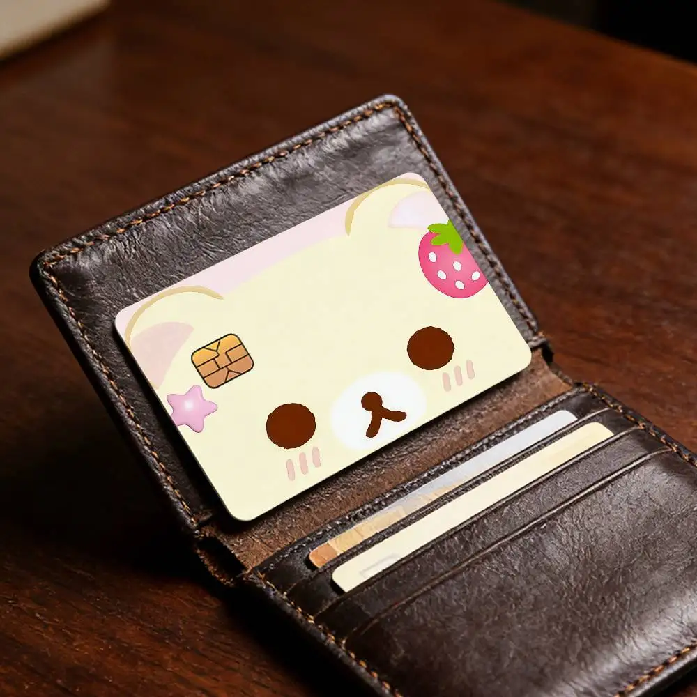Niedlicher Cartoon R-Rilakkuma Bestseller Deko Exquisiter Kartenaufkleber für Debit- und Kreditkarten Skin-Cover Geschenk für Studenten – Detail 5