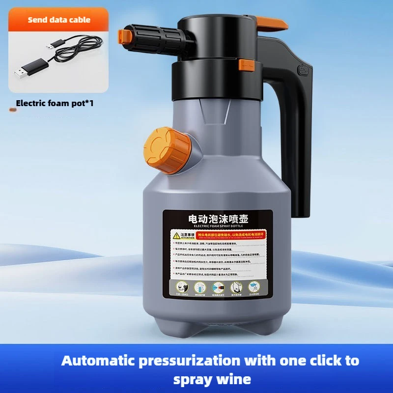 2L Handheld Elektrische Schaum Sprayer Hand Pumpe Schaum Sprayer Schnee Schaum Kanone Motorisierte Auto Waschen Sprayer für Auto Waschen hause Reinigung
