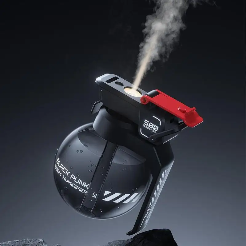 مرطب بتصميم Cyberpunk، مرطب محمول قابل لإعادة الشحن عبر USB لسطح المكتب، للمكتب المنزلي، مرطب للغرفة