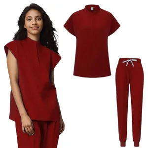 Weibliche medizinische Uniformen, Peeling -Sets, Pflegezubehör, Schönheitssalon, Wellnessankleidung, chirurgische Tatsache, Labor, Krankenhaus, Krankenhaus 8 Hauptverkaufs -Veterinärumläufe - №4