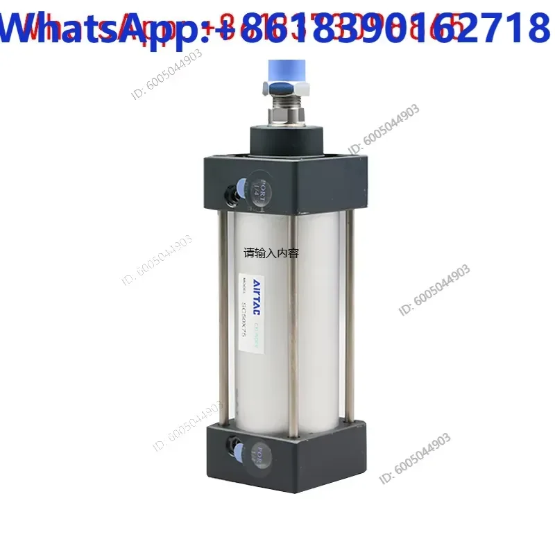 SC Series Pneumatic Cylinder Bore 50mm Stroke 25 50 75 100 125 150 175 200 250 300 400 500mm Double Acting Air Cylinder