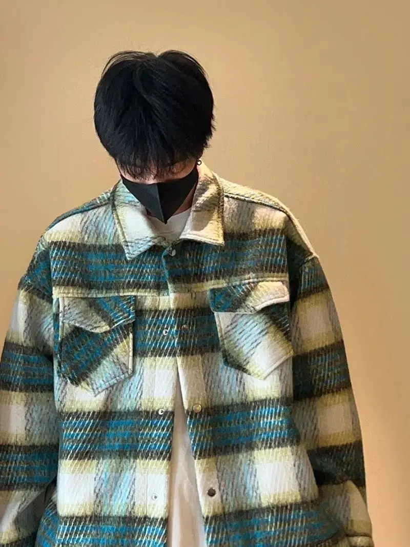 

Мужская куртка из шерстяной смеси, черная, в клетку, в стиле лесоруба, традиционная, для работы на природе, практичная, функциональная, теплая