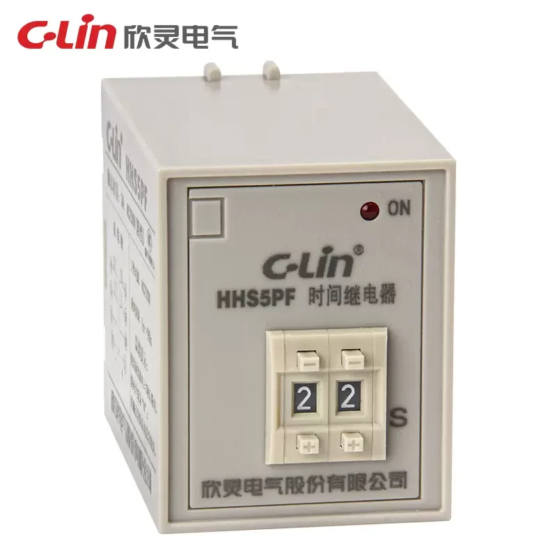 Authentic Original C-Lin Timer Delay Time Relay HHS5PG HHS5PK HHS5PF AC380V AC220V DC24V