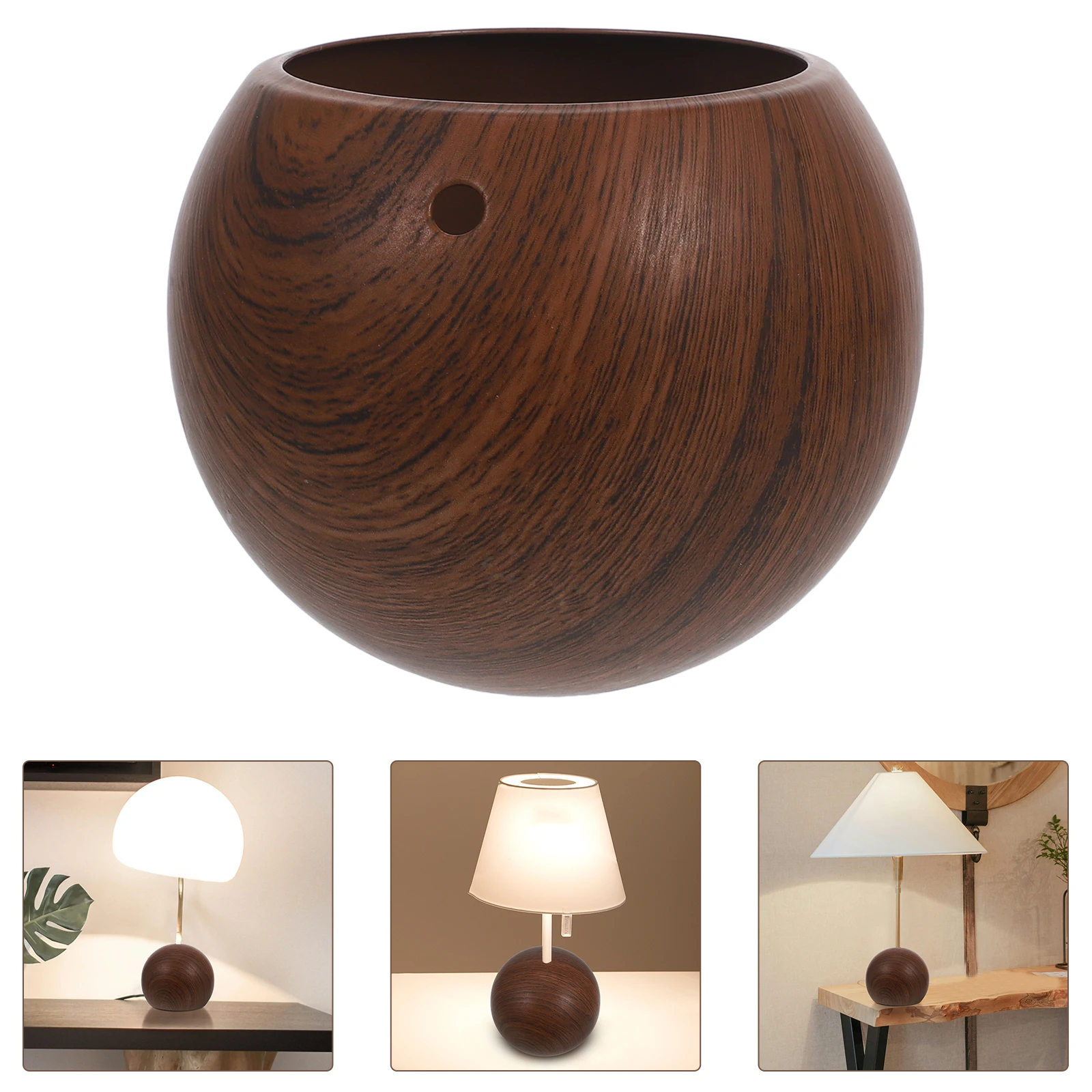 

Metal Sphere Lamp Holder Round Iron Ball Table Sturdy Reliable Bedroom Living Room Study Versatile