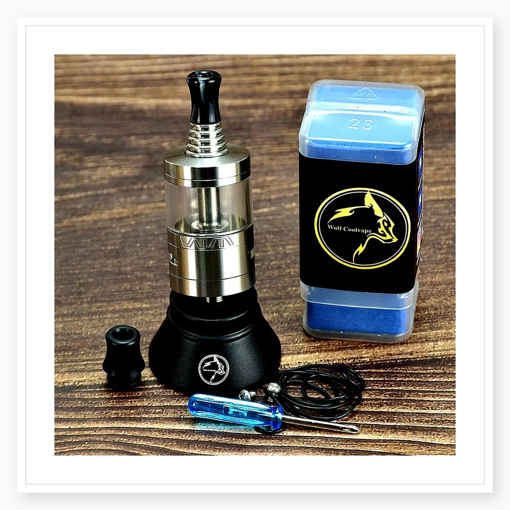 Wolfcoolvape VWM Innova MTL RTA 5ml Rebuildable Atomizer - 22mm Stainless Steel Vape Tank for Single Coil Use