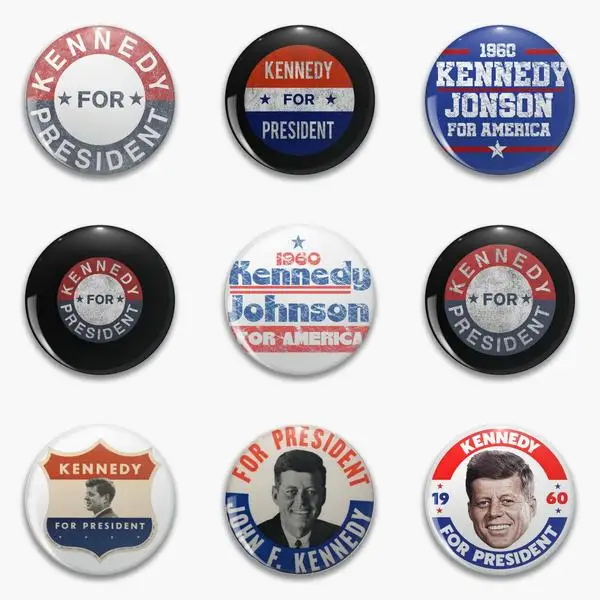 

Винтажная булавка Jfk для президента Кеннеди с мягкой кнопкой, булавка для лацкана, Ювелирное Украшение для воротника, смешная искусственная одежда, Женский креативный значок