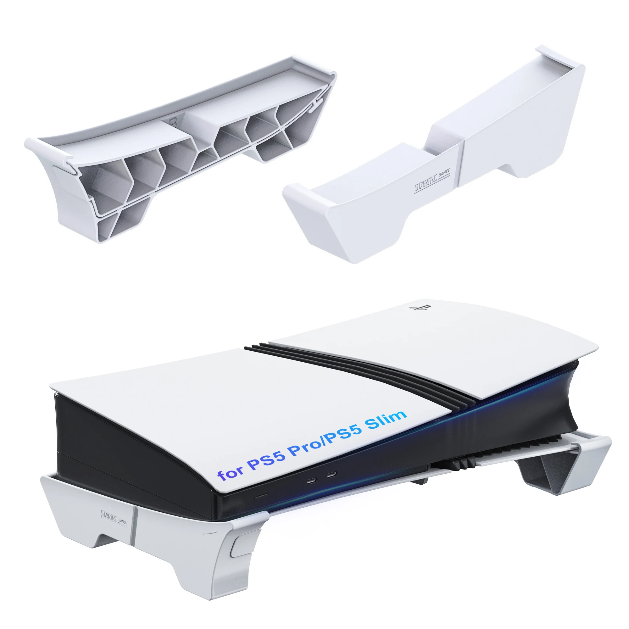 Horizontal Stand Compatible with PS5 Pro/PS5 Slim Console, Base Stand Accessories for PS 5 Slim/Pro Disc & Digital Edition