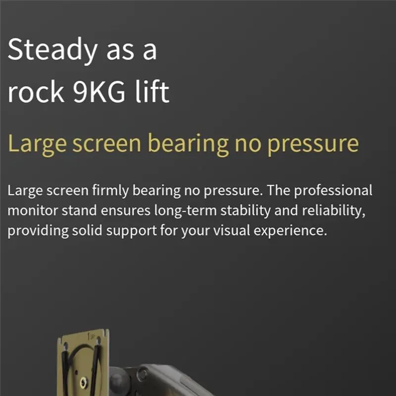 Classic-F160 Desktop Spring Monitor 17-27Inch Dual Monitor Holder Mount Full Motion Display Stand Loading 2-9 Kgs