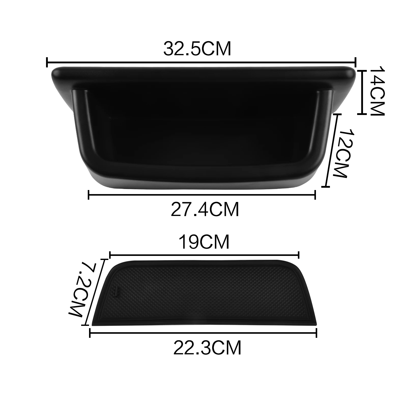 صندوق تخزين خلفي للوحة العدادات ، منظم ABS ، صينية متدفقون للسيارة ، هواتف ، نظارات ، حقيبة ، VW ، ID.4 ، كروز ، ID3 ،- #4