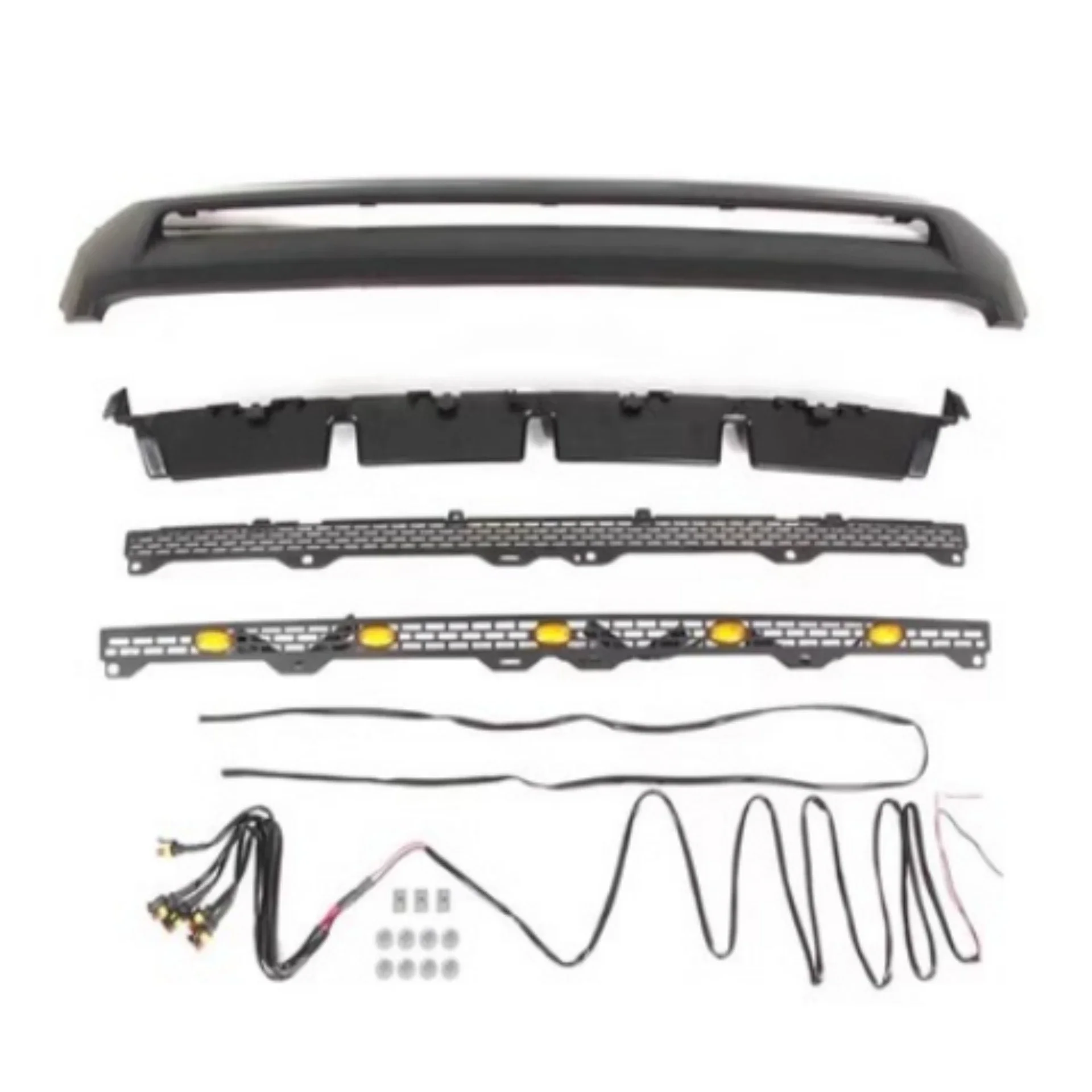 Body Kit Grille with Lamp Trim for Toyota Tundra 2014-2021 Convert Grill Grid Radiator Car Accessories