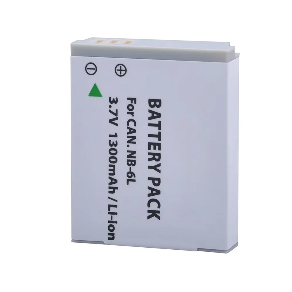 Substituição de bateria 1300mAh NB-6L para câmeras digitais Canon Powershot SX520 HS/SX530/SX610 Li-ion de alta capacidade