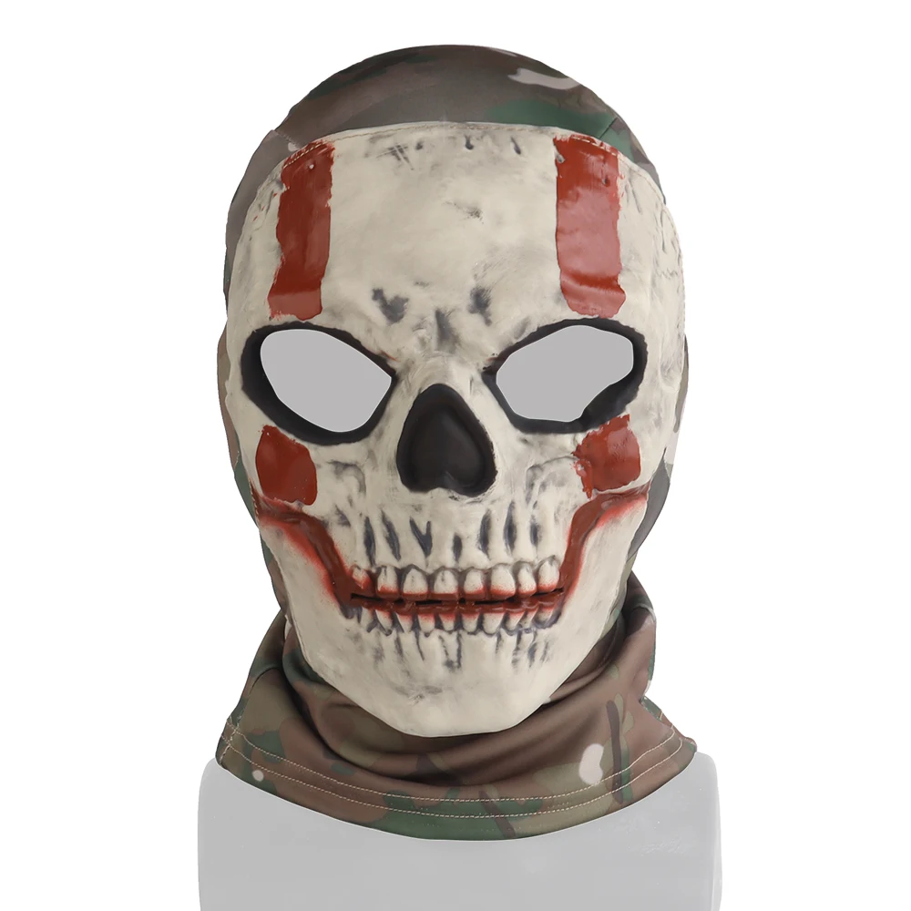 Tactical Skeleton Role Playing Decoration COD Headgear Ghost Skeleton Mask Halloween Performance Party Disguise Prop Helmet