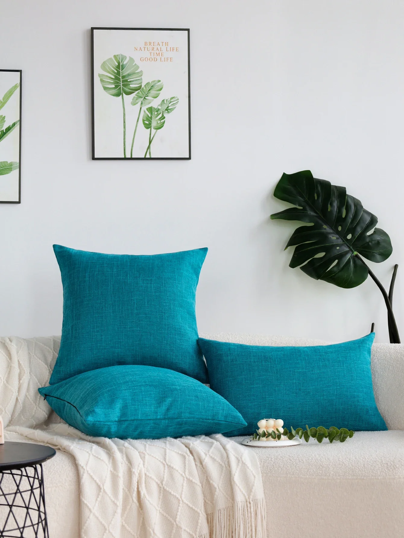 Linen Cushion Cover Pillow Covers Decorative Pillowcase for Sofa Living Room Car Housse De Coussin 45x45cm 30x30cm Pillow Cover