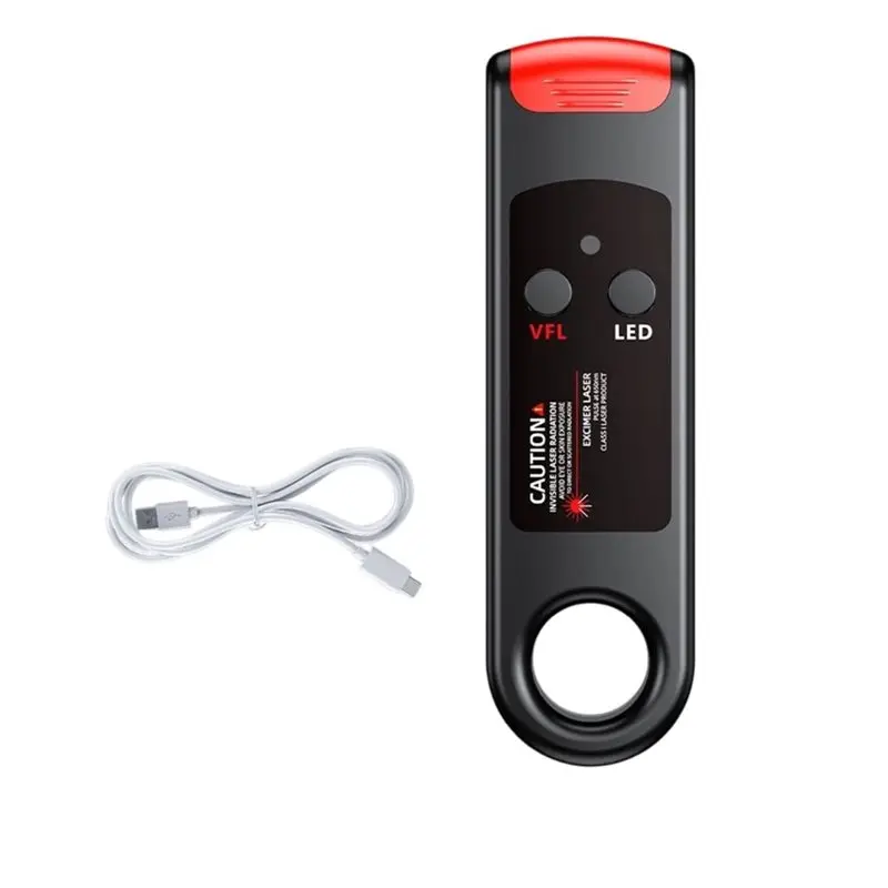B03B-Red Light 100Mw Fiber Optic Visual Fault Locator Rechargeable Type C For FC SC And ST Connector Compatibility
