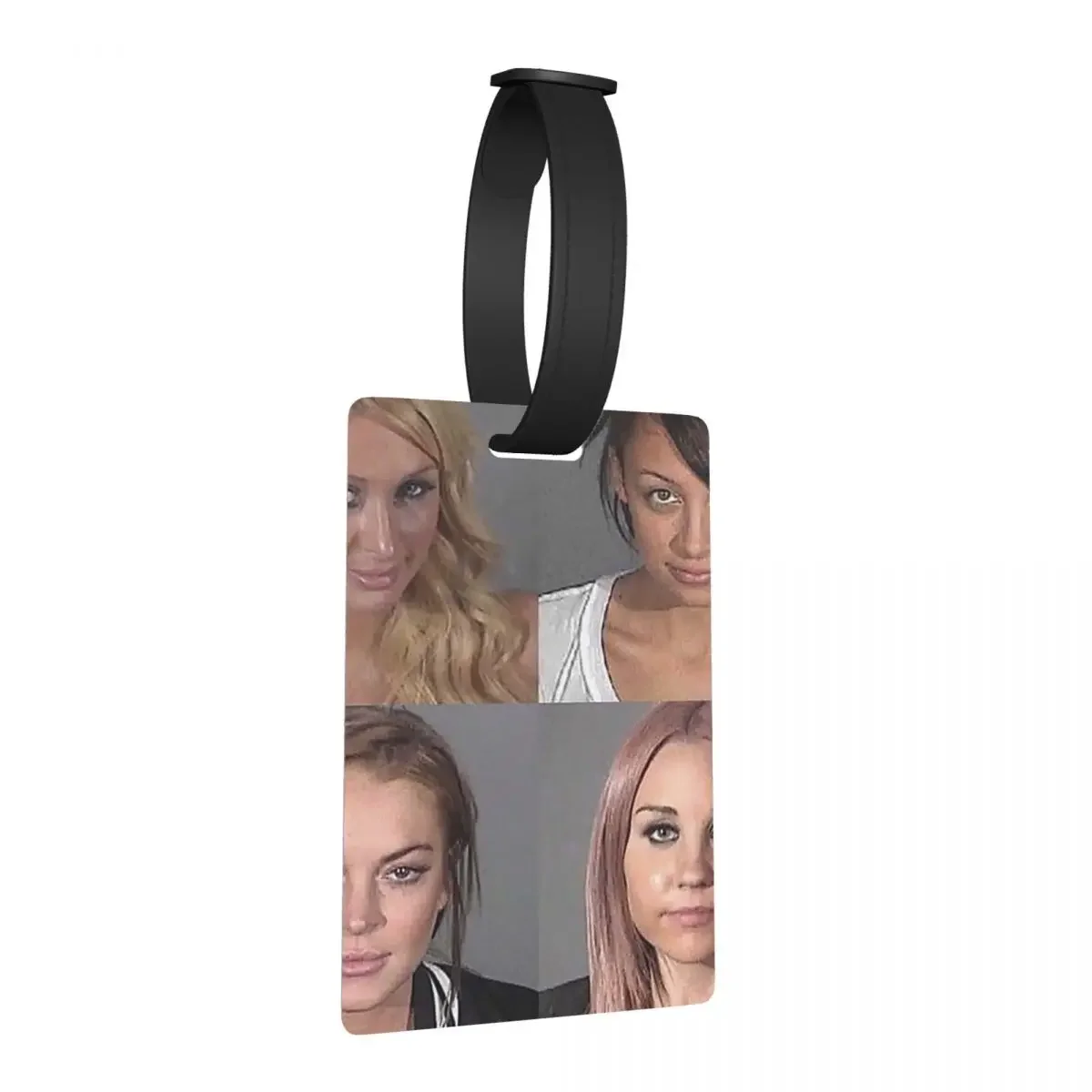 

Iconic Mugshot Luggage Tags Suitcase Accessories Travel Portable Baggage Boarding Tag Label Holder ID Name Address