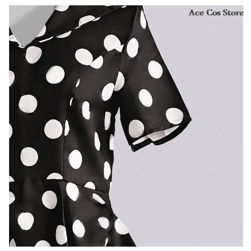 Film da favola Horror Coraline madre Costume Cosplay parrucca Polka Dress Secret Adult Halloween Party spaventoso vestito da gioco di ruolo