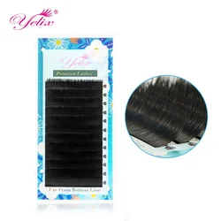 Yelix Matte 8-15mm Mixed Individual Eyelashes Faux Mink Lash Extension Trays Faux Cils One By One Lashes Russian Volume Lashes