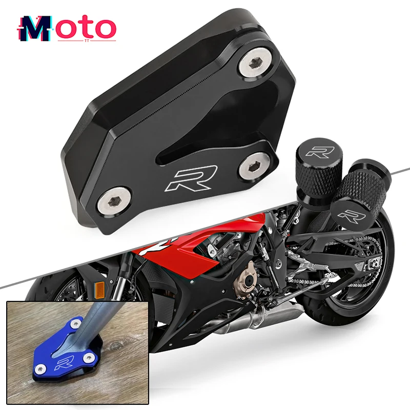 For BMW S1000R S1000 S 1000 R 2021-2026 2025 Motorcycle Accessories Kickstand Foot Side Stand Enlarger Pad & Tire Valve