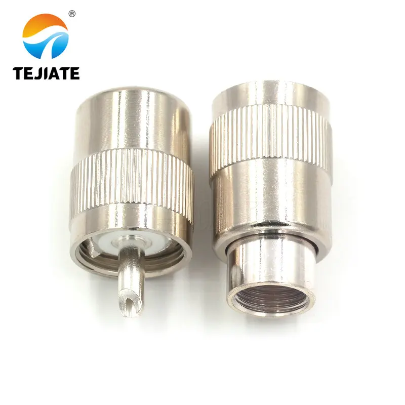 1pcs uhf männlich und weiblich stecker UHF-J/k/jw/kf flansch quadrat für rg58/rg142/rg136 kabel konverter