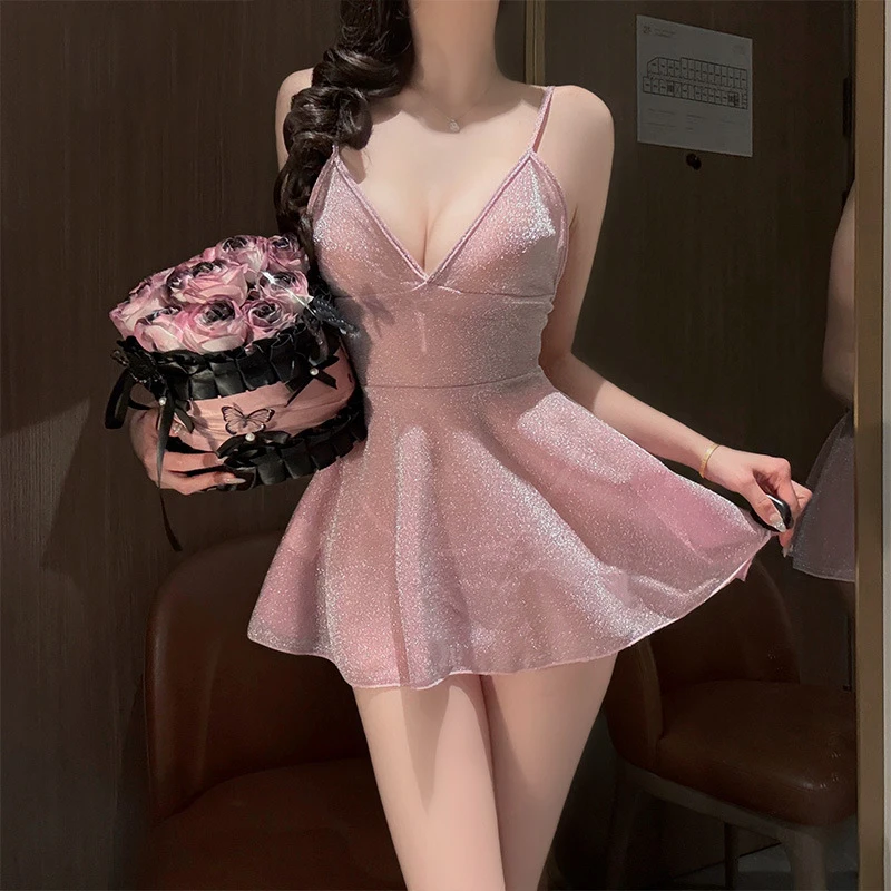 

Sexy Lingerie For Women Sparkling And Hot Dresses Seductive Camisoles Pajamas