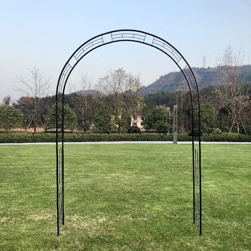 Welding large arch flower stand clematis shelf, support frame, vine climbing frame, outdoor courtyard rose vine climbing frame