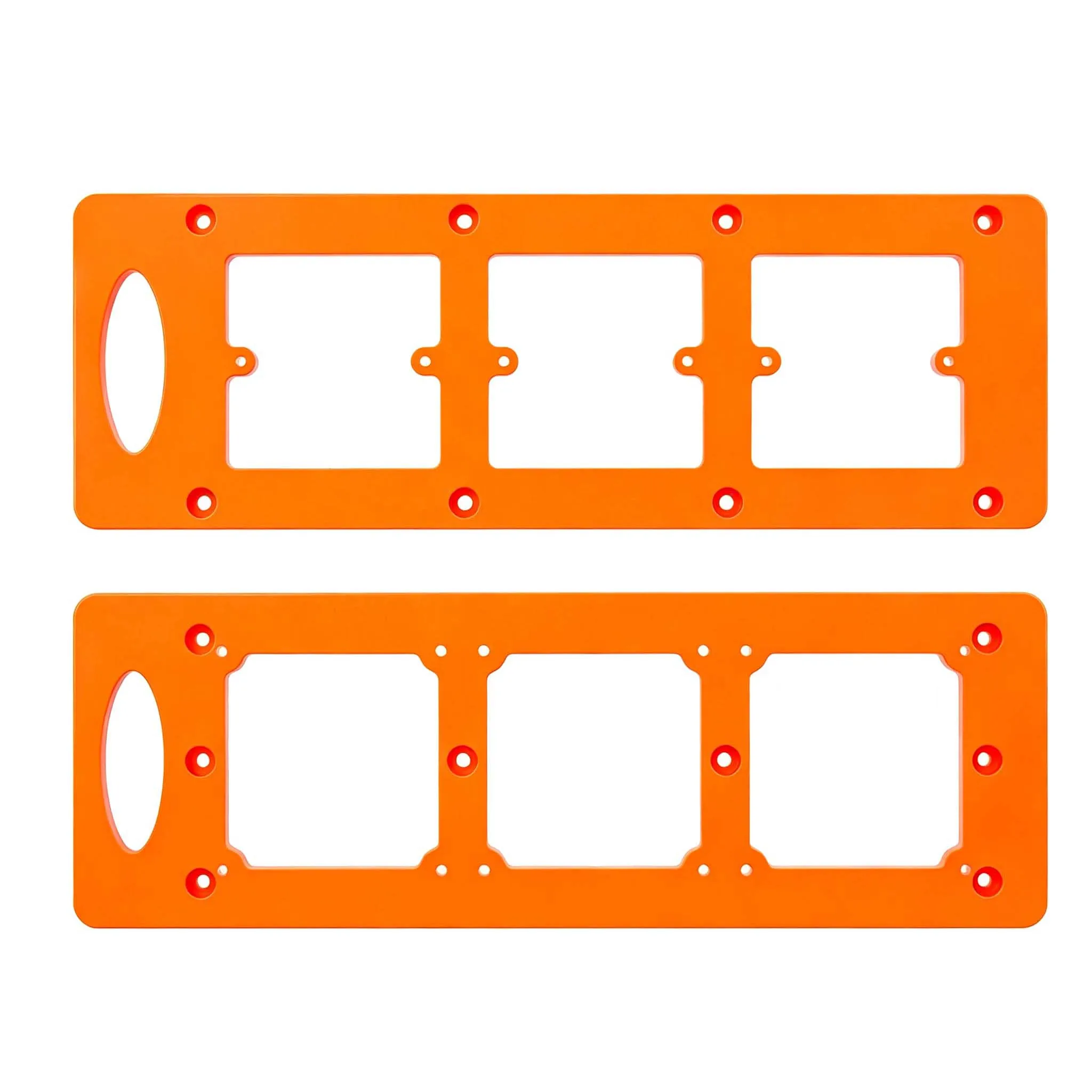 Orange 86mm Switch Template Graduated Scale Alignment Tool Woodworking Positioner Precision Cutout Guide Sturdy ABS Material