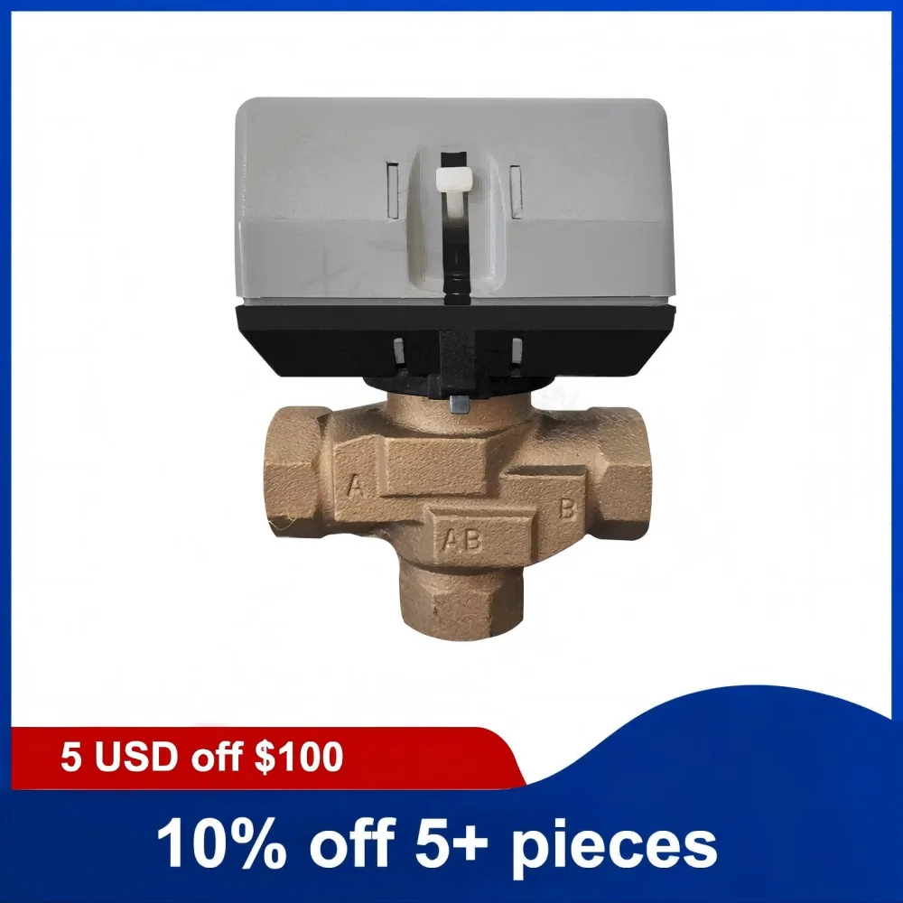 

1/2 ''3/4'' 1'' латунные моторизованные электрические шаровые клапаны AC220V трехходовой запорный клапан